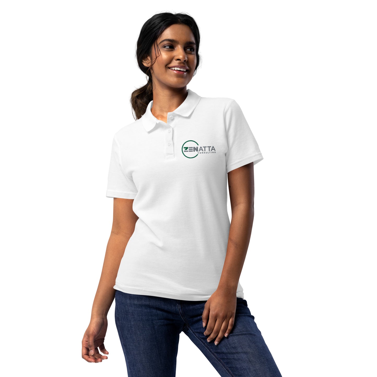 Embroidered Woman's Premium Polo